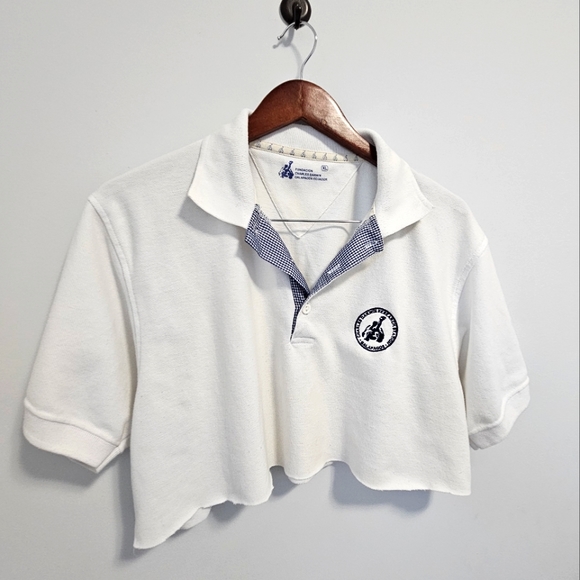 Charles Darwin Vintage Cropped Polo Shirt - Size US XL - Picture 4 of 6